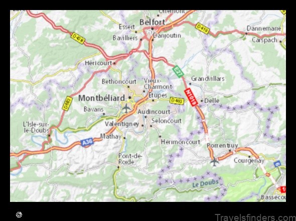 Map of Taillecourt France