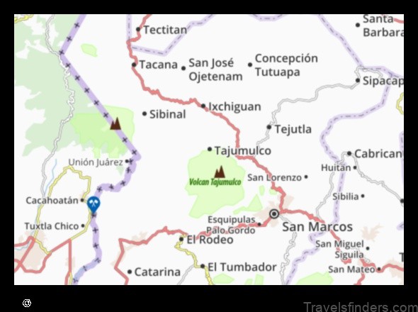 Map of Tajumulco Guatemala