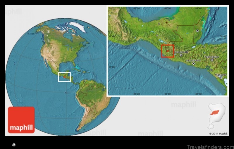 Map of Tajumulco Guatemala