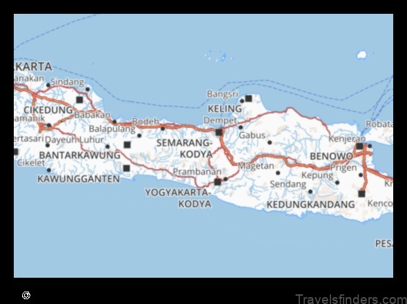 Map of Temanggung Indonesia