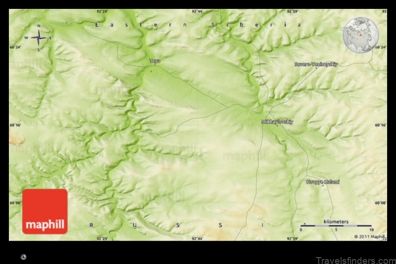 explore the map of teya russian federation