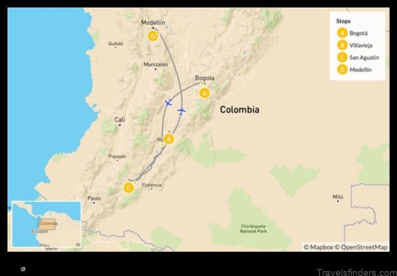 Map of Toca Colombia