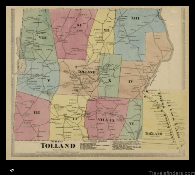 Map of Tolland United States