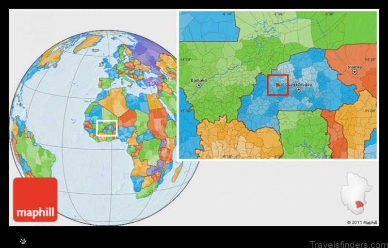 explore the map of toma burkina faso