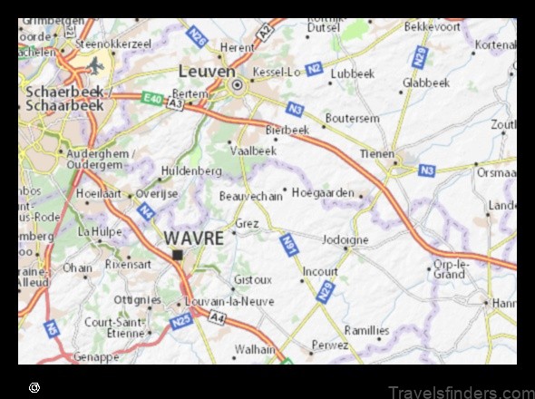explore the map of tourinnes la grosse belgium