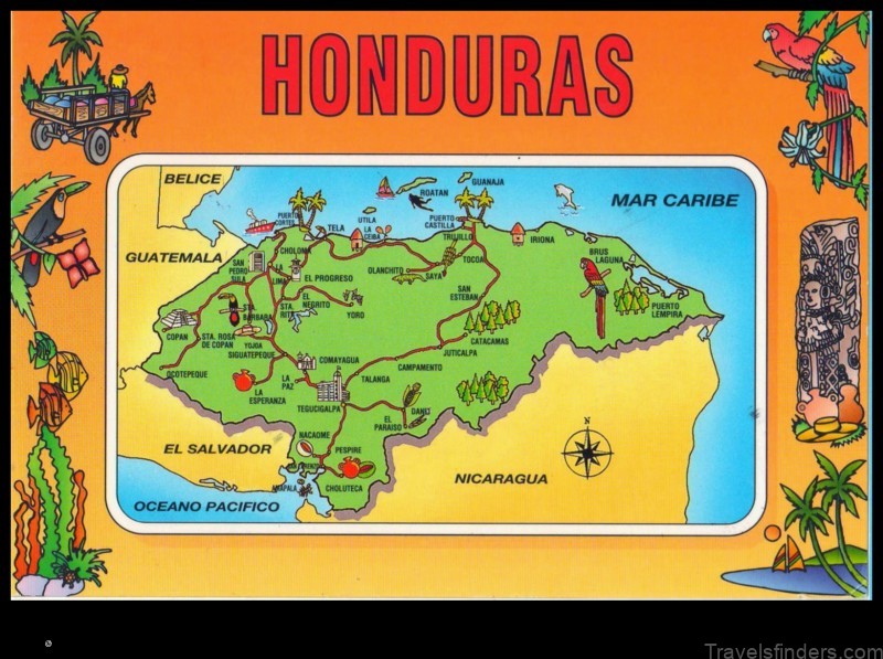 Map of Toyós Honduras