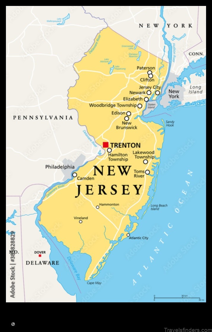 Map of Trenton United States