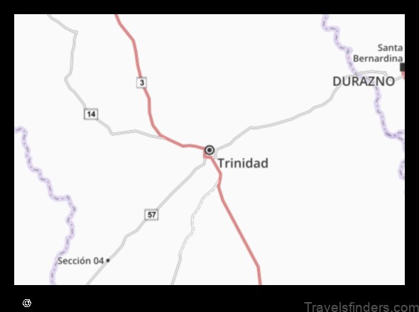 Map of Trinidad Uruguay
