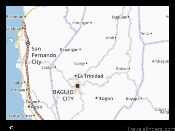 Map of Tublay Philippines