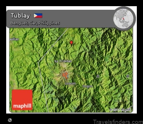 Map of Tublay Philippines