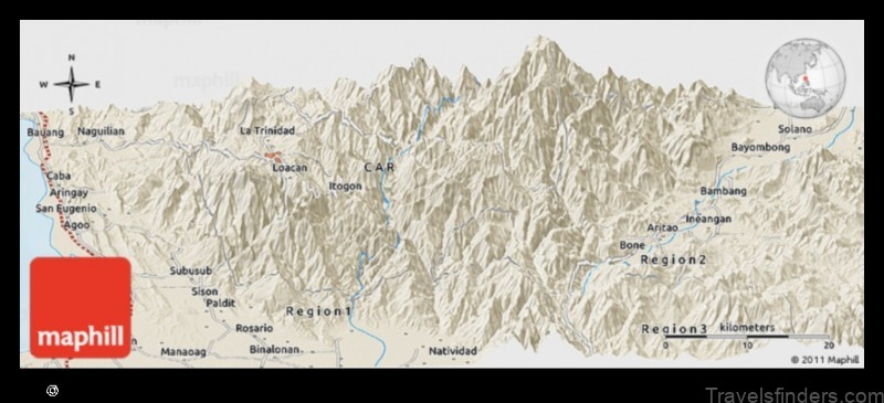 Map of Tublay Philippines