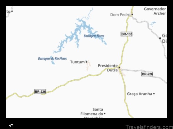 Map of Tuntum Brazil