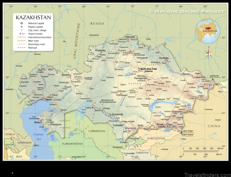 Map of Ulba Kazakhstan