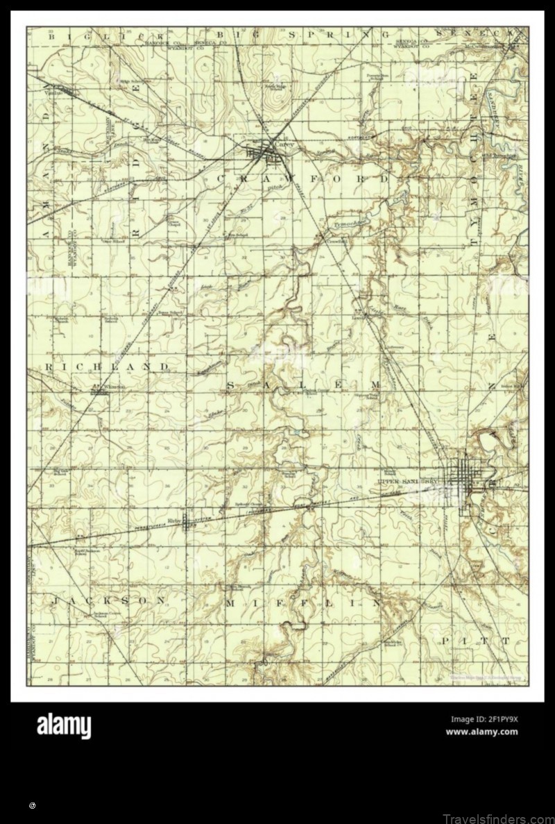 explore the map of upper sandusky united states