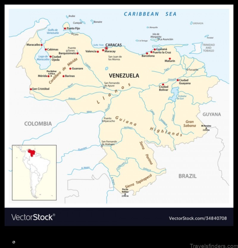 Map of Urumaco Venezuela, Bolivarian Rep. of