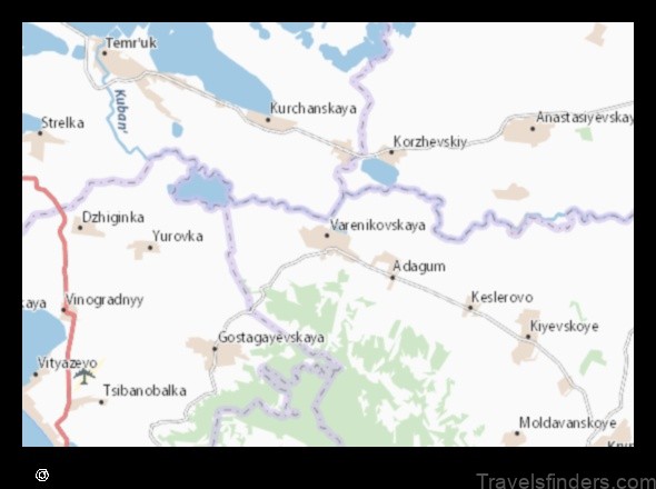 explore the map of varenikovskaya russian federation