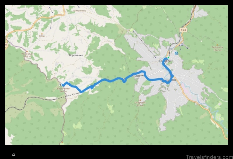 Map of Vorokhta Ukraine