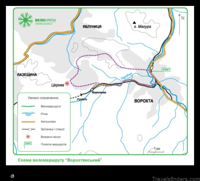 Map of Vorokhta Ukraine