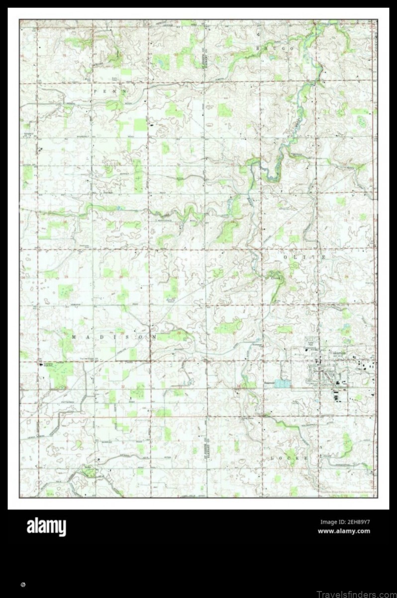 Map of Wakarusa United States