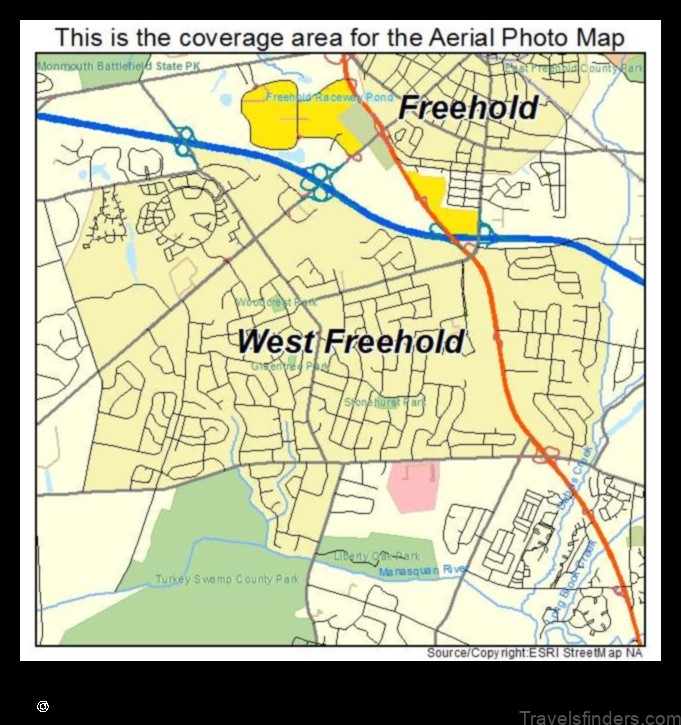 Map of West Freehold United States