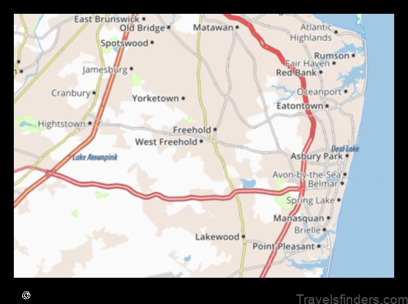 explore the map of west freehold united states