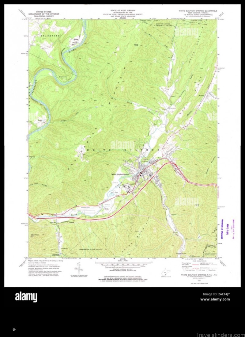 Map of White Sulphur Springs United States