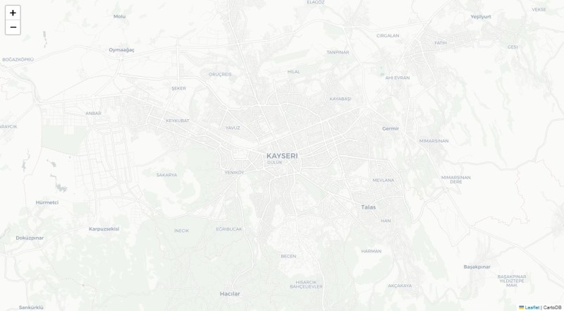 Kayseri Political Map