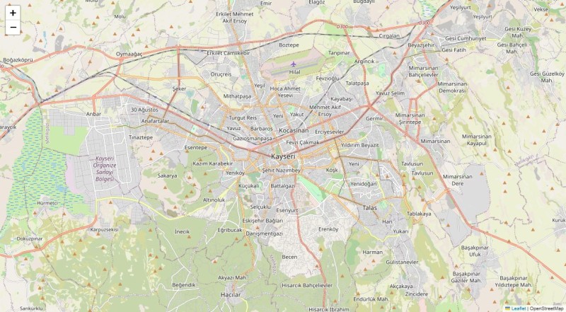 Kayseri Road Map