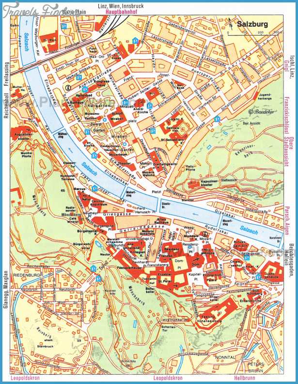 Salzburg Metro Map - TravelsFinders.Com