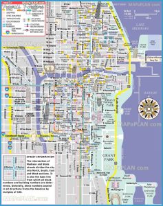 Chicago Map Tourist Attractions - TravelsFinders.Com