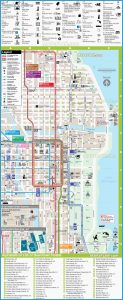 Chicago Map Tourist Attractions - TravelsFinders.Com