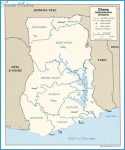 Ghana Map - TravelsFinders.Com