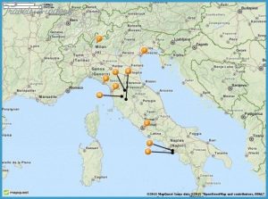 Italy Map Tourist Attractions - TravelsFinders.Com