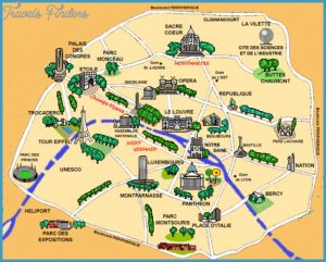 Paris Map Tourist Attractions - TravelsFinders.Com