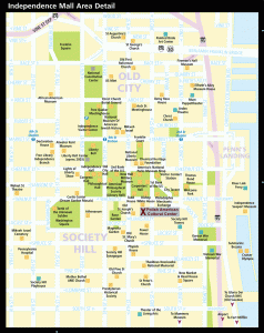 Philadelphia Map Tourist Attractions - TravelsFinders.Com