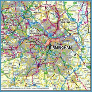 Birmingham Metro Map - TravelsFinders.Com