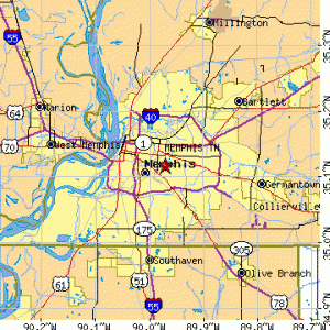 Memphis Metro Map - TravelsFinders.Com