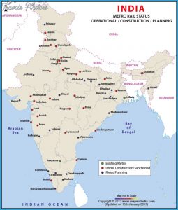 India Metro Map - TravelsFinders.Com