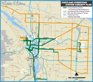 Portland Subway Map - TravelsFinders.Com