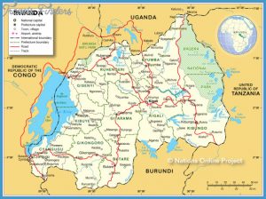 Rwanda Map - TravelsFinders.Com