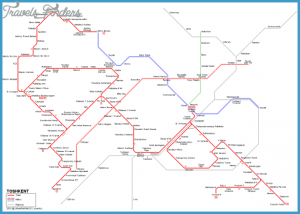 Uzbekistan Metro Map - TravelsFinders.Com