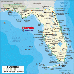 Map of Florida - TravelsFinders.Com