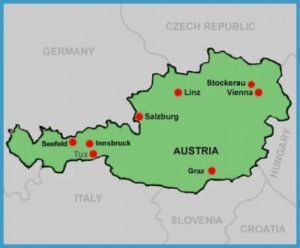 Map Of Salzburg Austria - TravelsFinders.Com