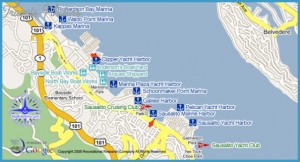 Map of Sausalito - TravelsFinders.Com