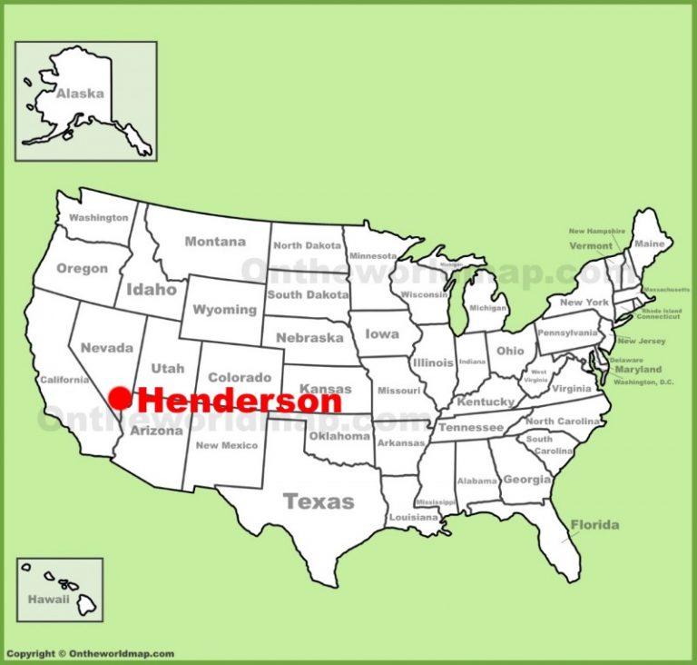 A Hendersonian Travel Guide: A Map of Henderson - TravelsFinders.Com